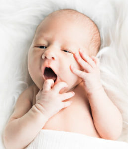 Newborn Baby Yawning